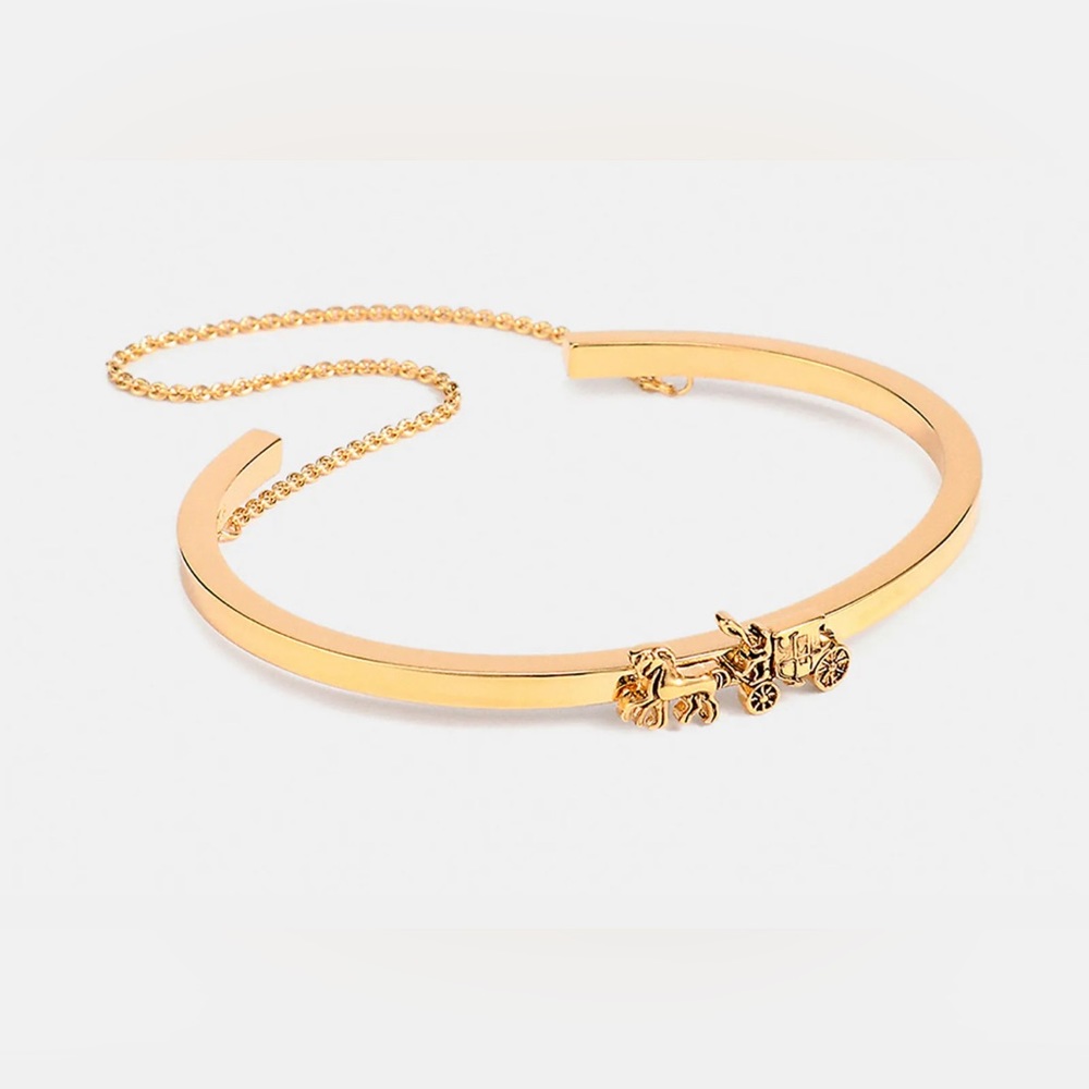 Coach Horse And Carriage Double Chain Cuff